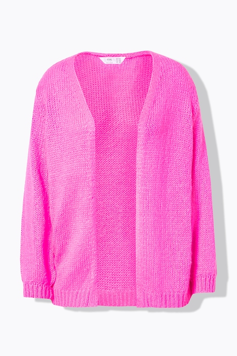 Strickjacke, Straight Fit, Ballonärmel