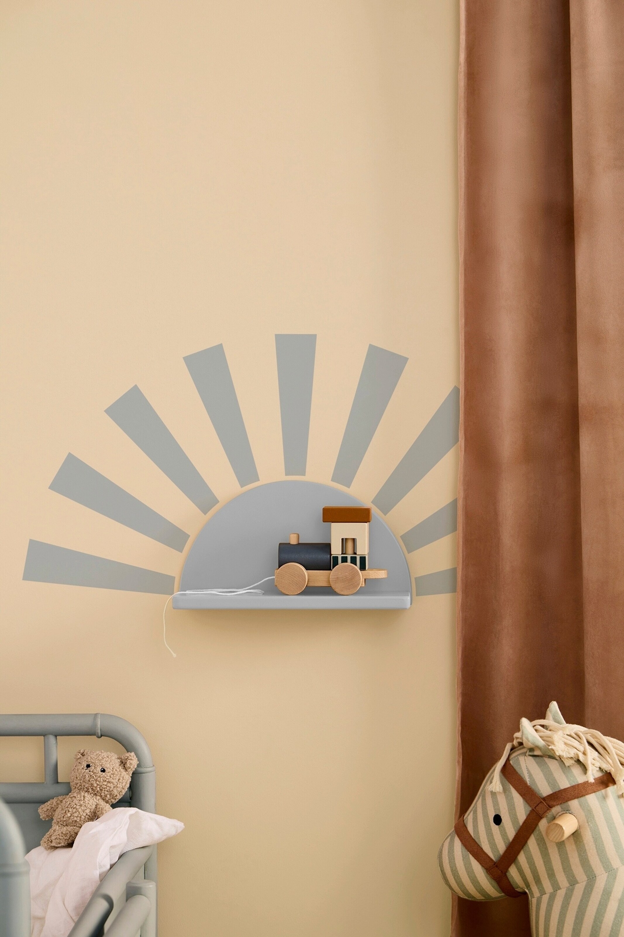 Kids Concept Regalbrett Sonne Star blau