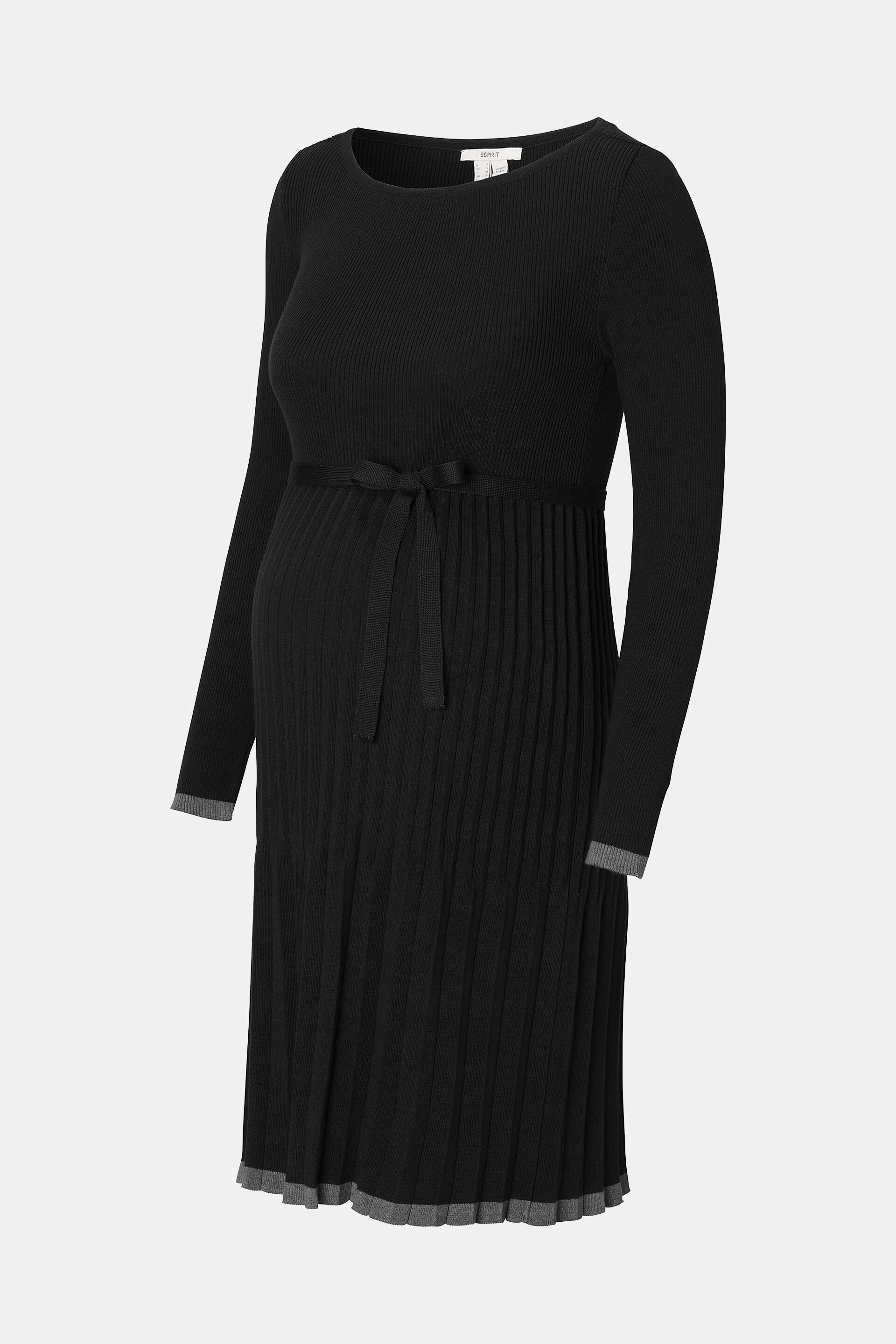 Robe-pull plissée, coton biologique