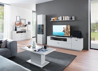 Vitrine Lissabon 45 x 199 x 37 cm Modern white