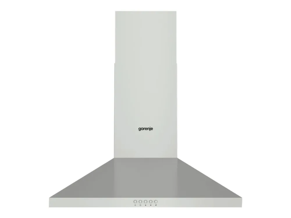 Gorenje Essential WHC629E4X - Hætte - skorsten - bredde: 60 cm - dybde: 45 cm - udtrækning og recirkulation (-) - rustfrit stål