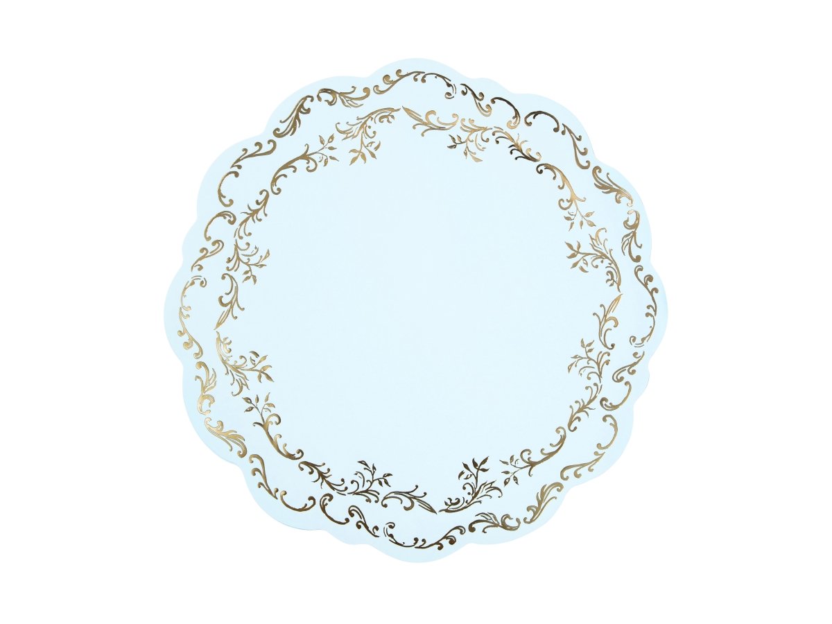 Blauwe Placemats 35cm 6st