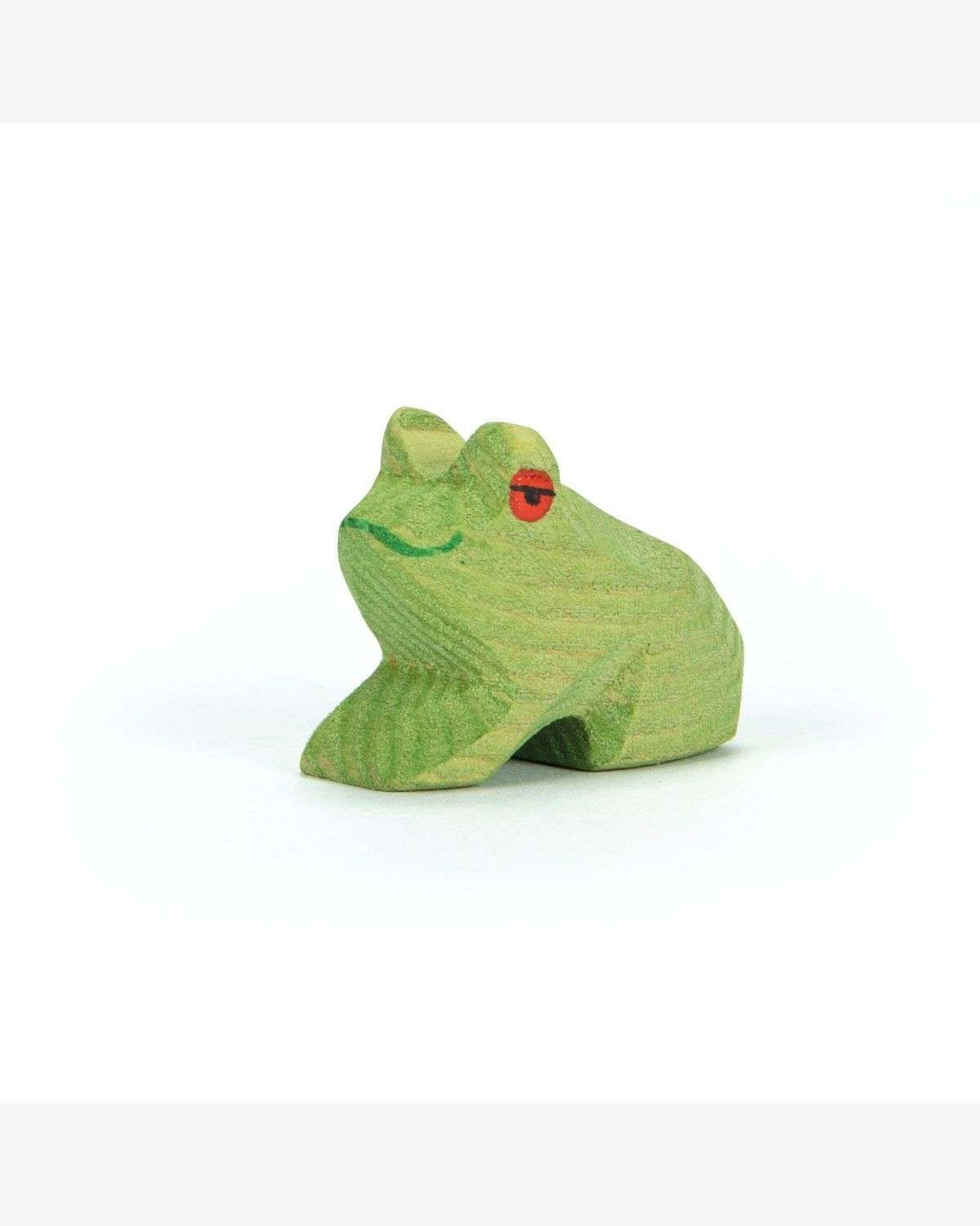 Frosk Lekedyr – Håndlaget Trefigur | Dyrefigurer Skog