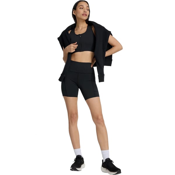 Short trail NEW BALANCE NB SLEEK POCKET HIGH RISE SHORT 6 IN W BLACK