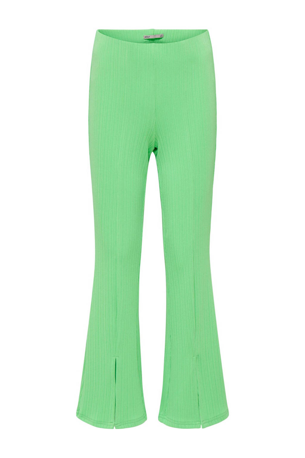 ONLY wide leg broek KOGFIONA met textuur felgroen