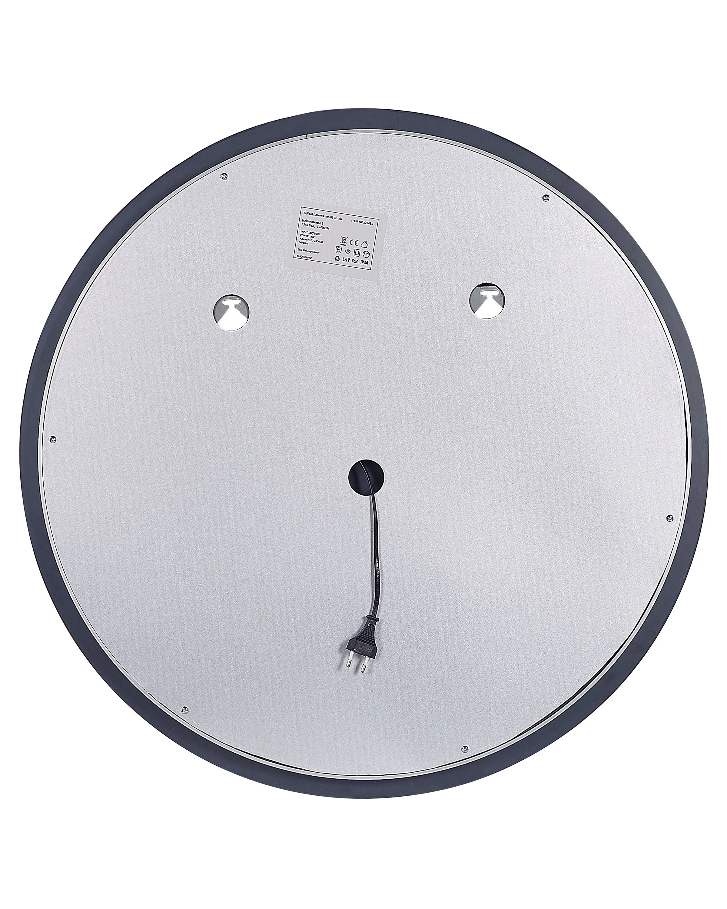 LED badkamerspiegel COURSEULLES 79 cm 79 cm Zilver