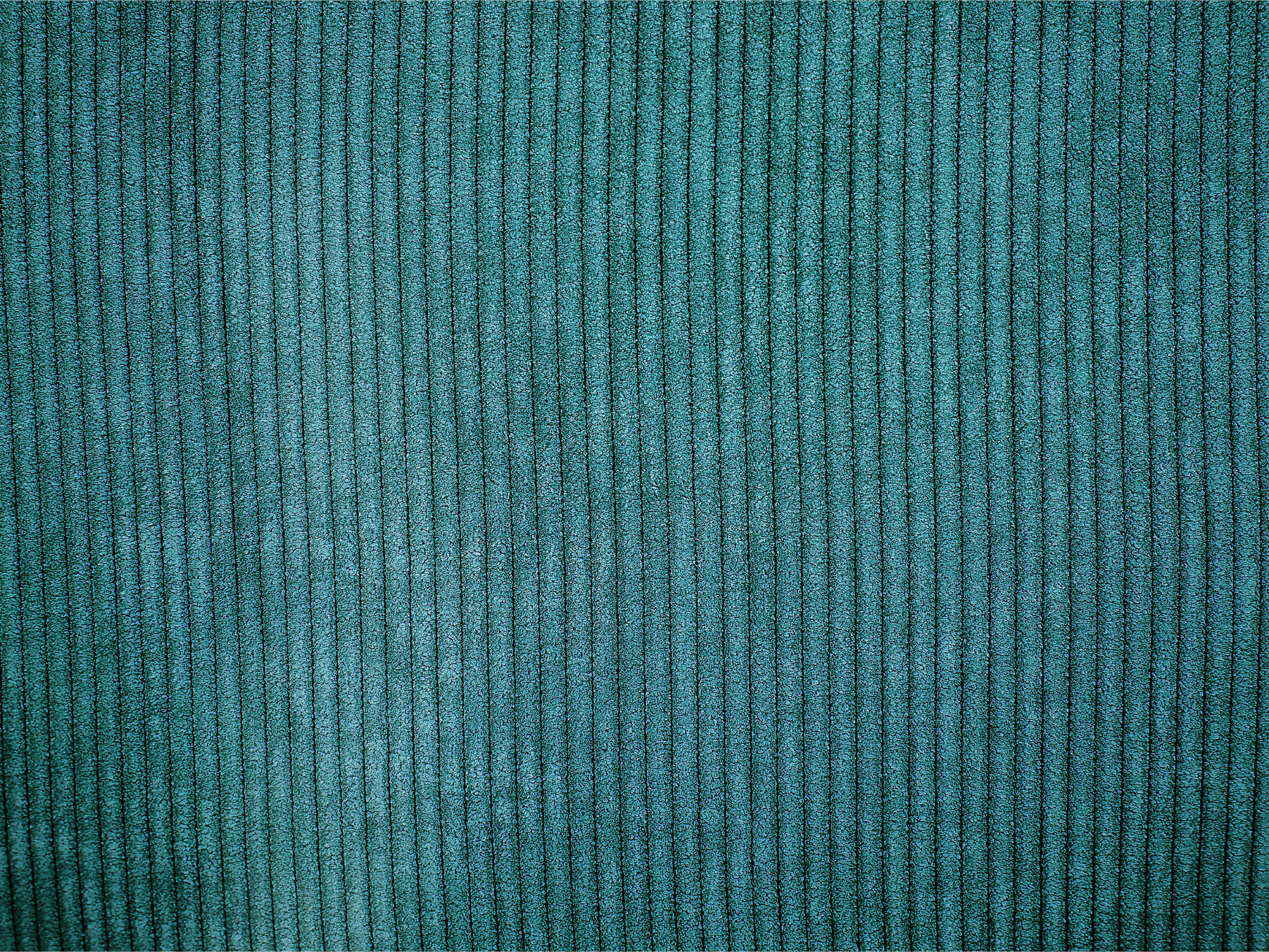 Set van 2 sierkussens ZINNIA Corduroy 43 x 43 cm Groenblauw effen