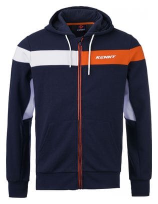Sweat Kenny Capuche Zipper Racing Bleu