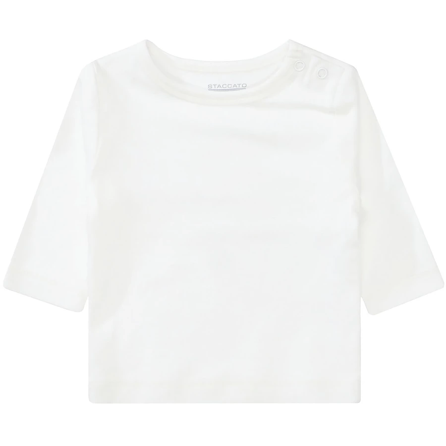 STACCATO Strampler+Shirt white gemustert