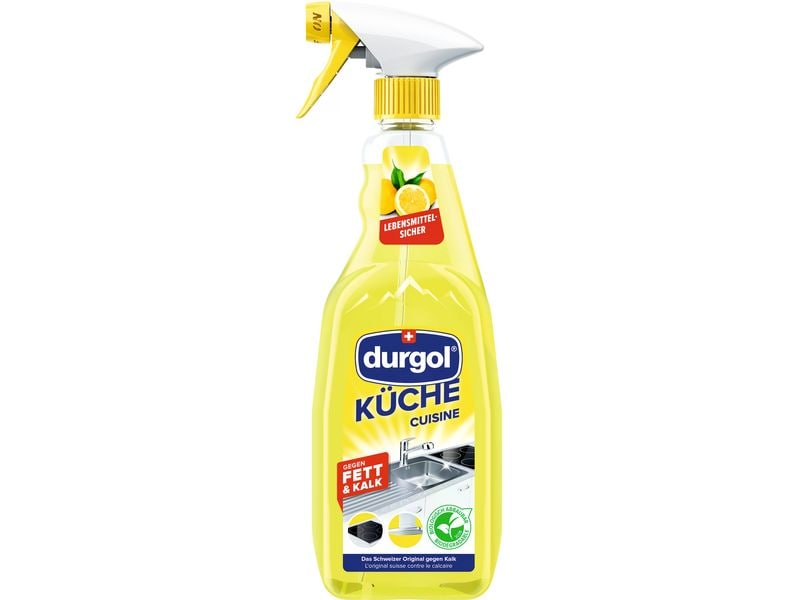 Durgol Küchenreiniger Küche 600 ml Schweizer Reinigungsspray gegen Kalk und Fett