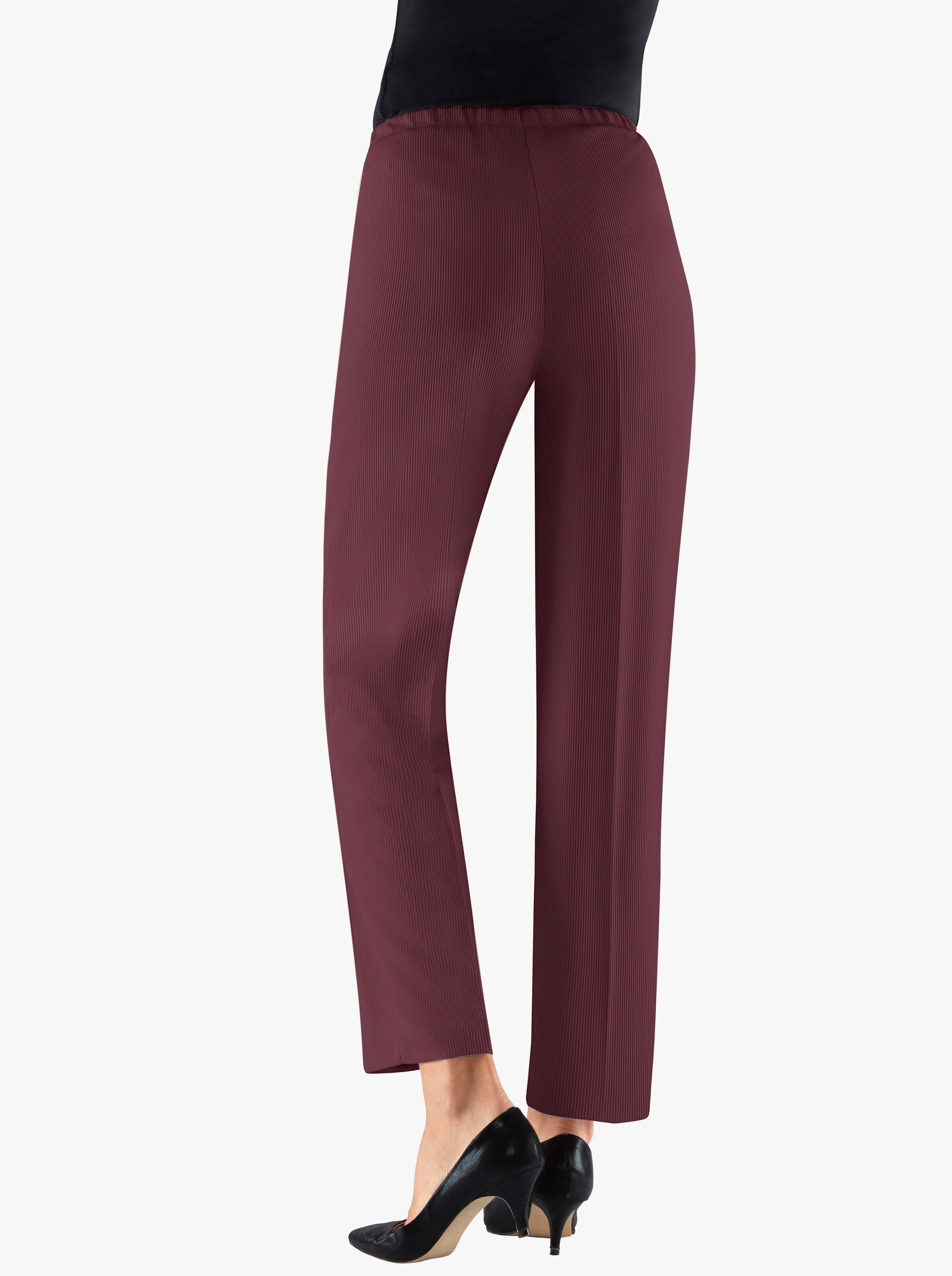 Jerseyhose mit Ripp-Struktur