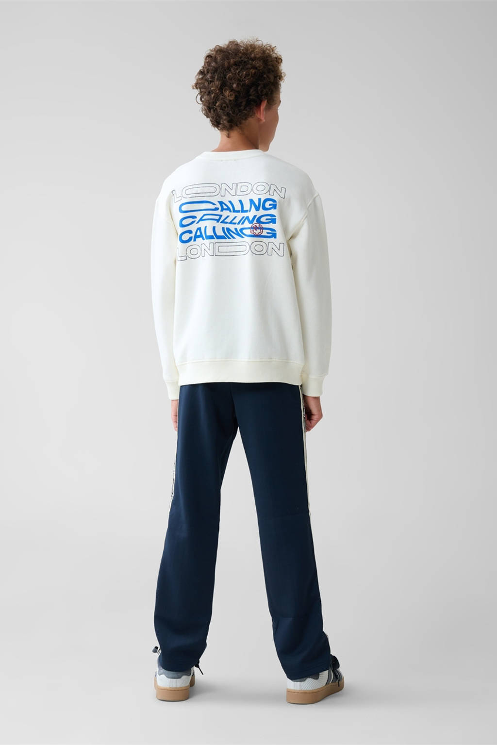 Shoeby sweater met backprint wit