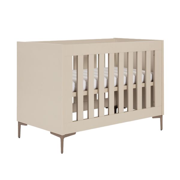TWF Ledikant 60 x 120 - Commode 3 Laden - Hanglegkast 2 Deuren 1 Lade Salerno Metaal