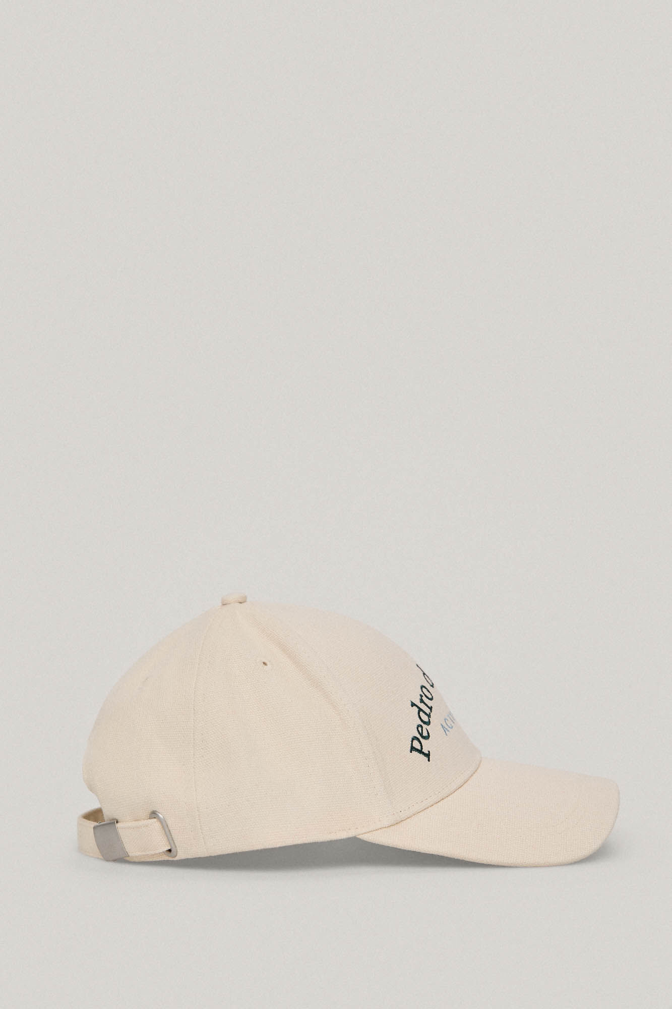 Gorro de lona com logotipo bordado - Bege