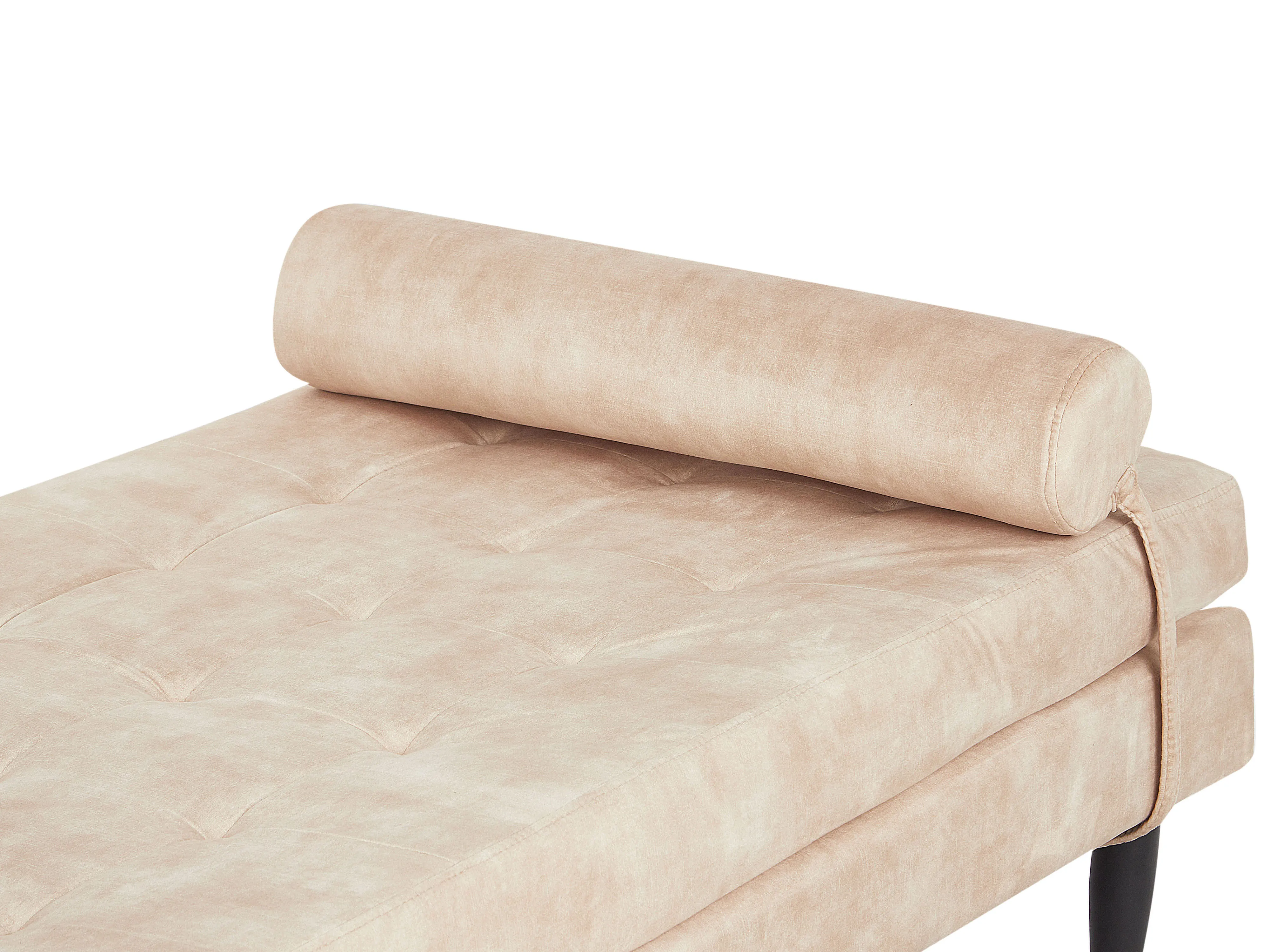 Chaise longue USSEL Fluweel Beige