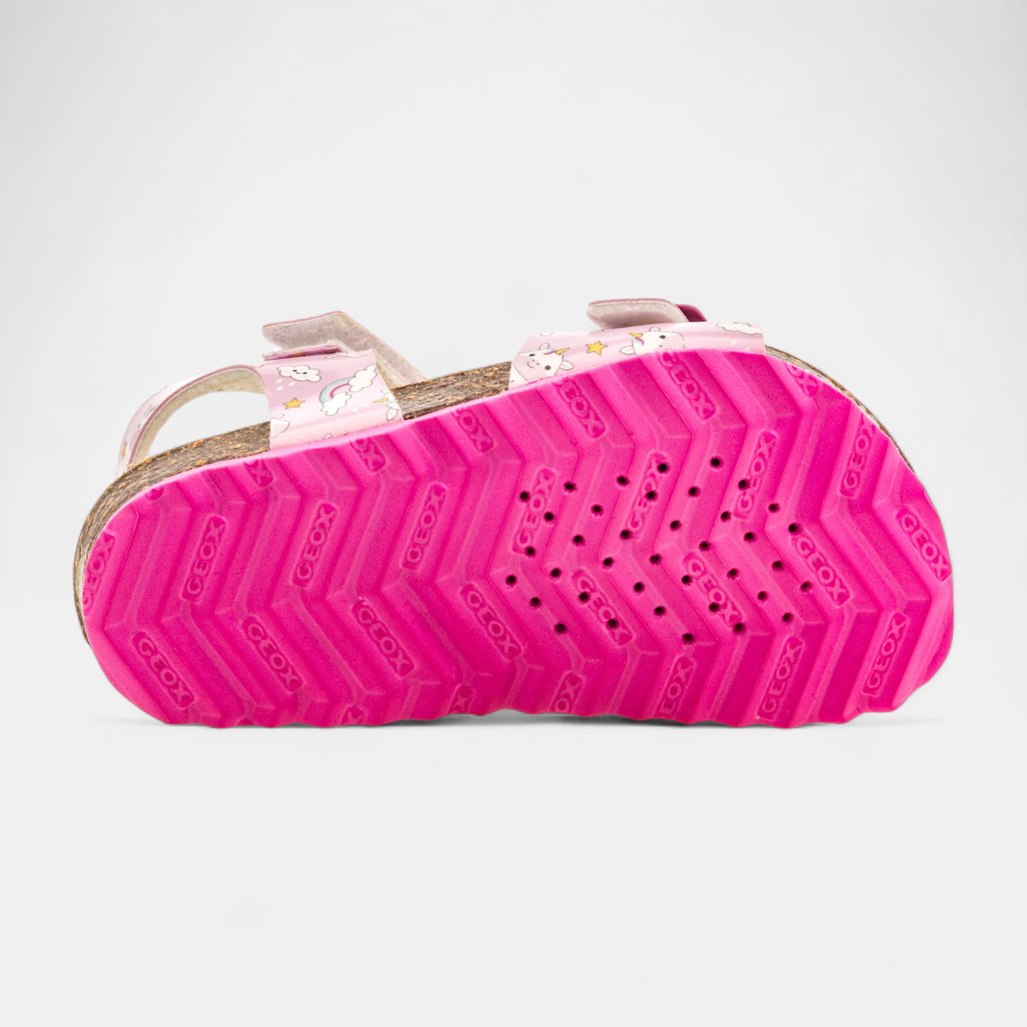 Mules semelle liège Bébé fille rose