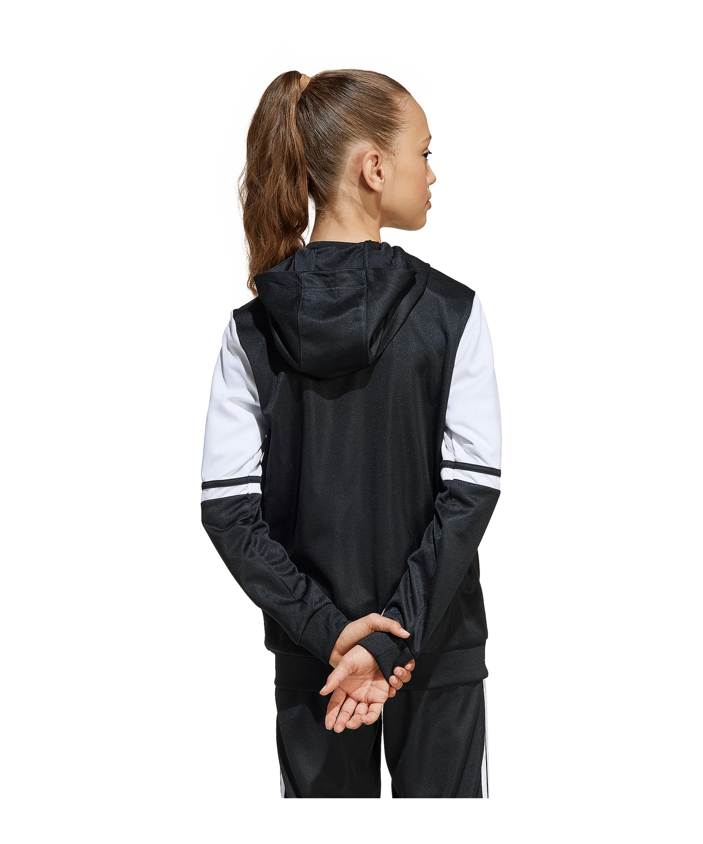 adidas Squadra 25 Kapuzenjacke Kids Schwarz