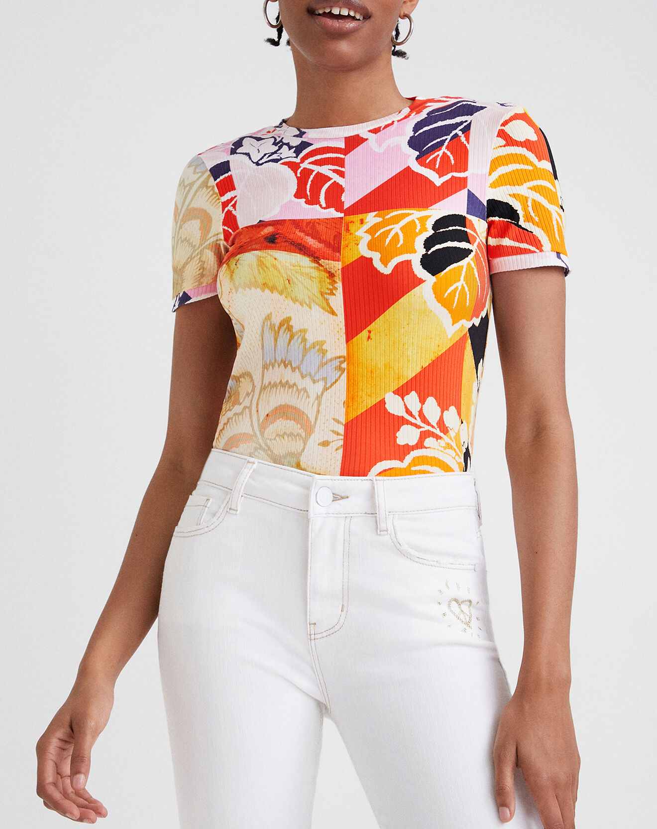 Desigual Jean Blanca blanc