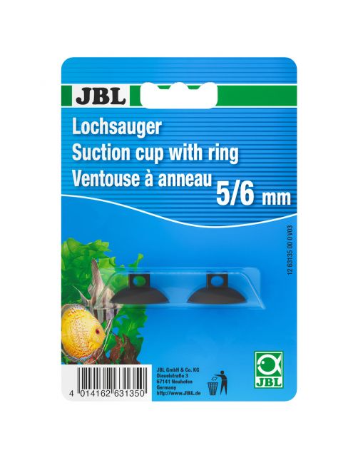 Jbl Zuignap Met Gat - Aquarium Toebehoren - 6 mm 2 stuks