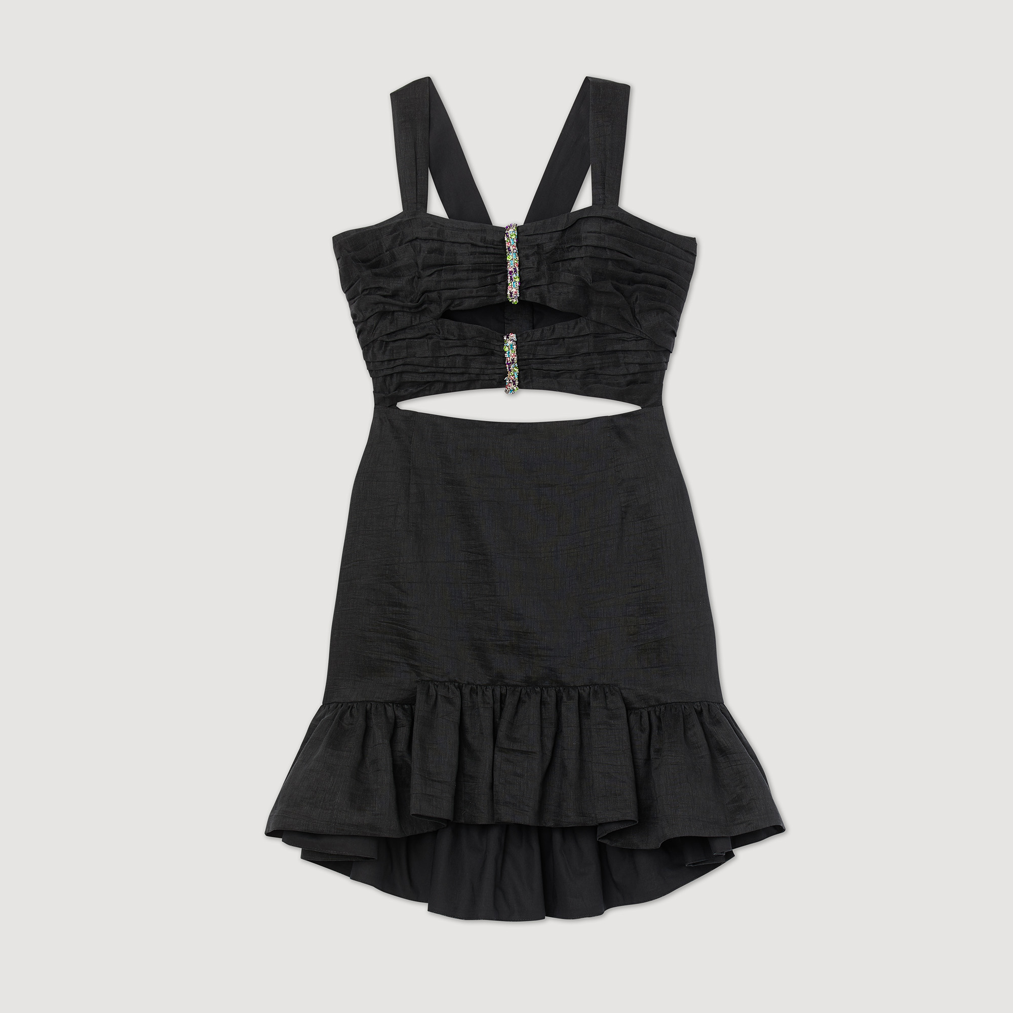 Robe courte á bijoux