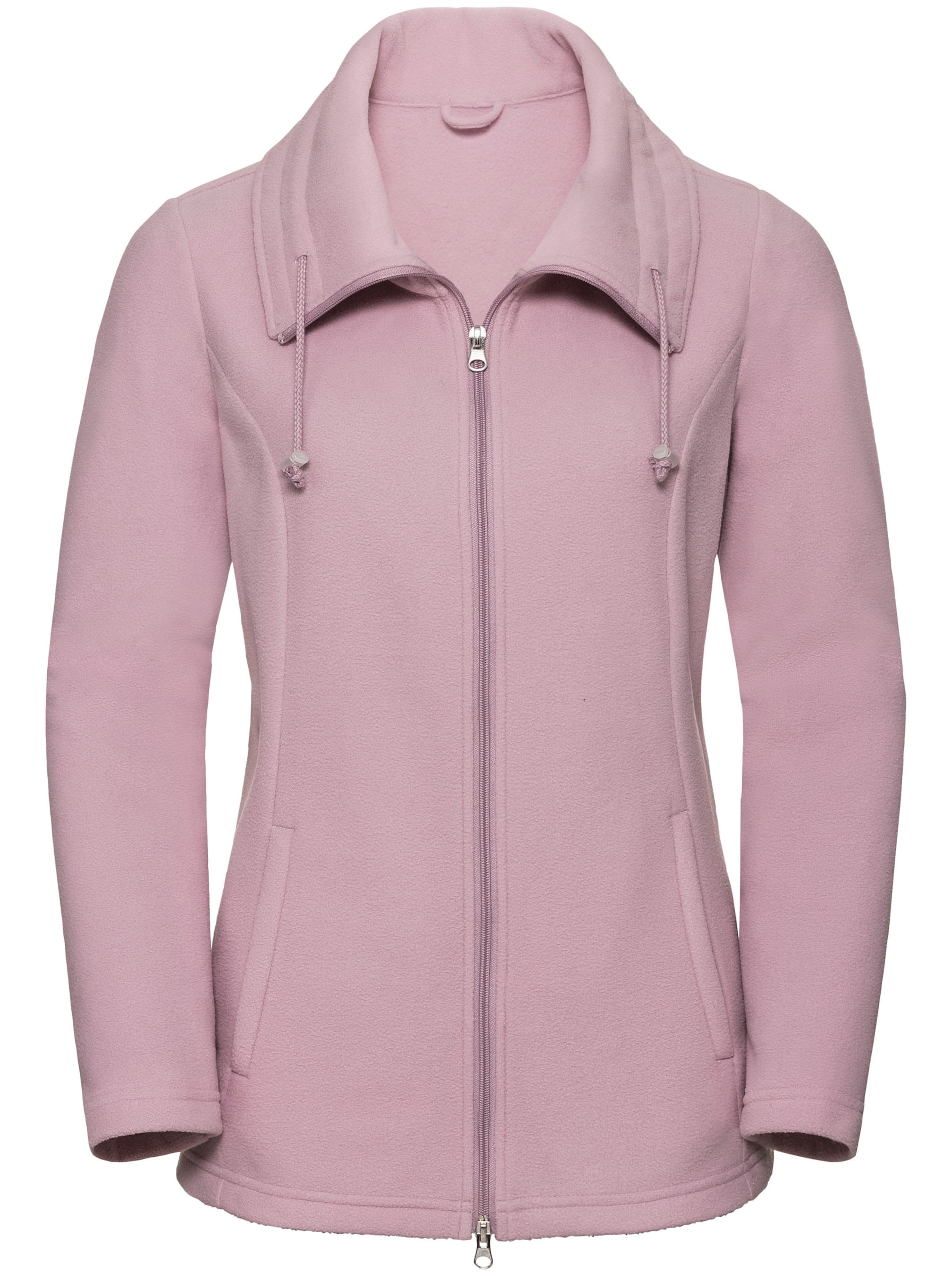 Fleecejacke in rosé