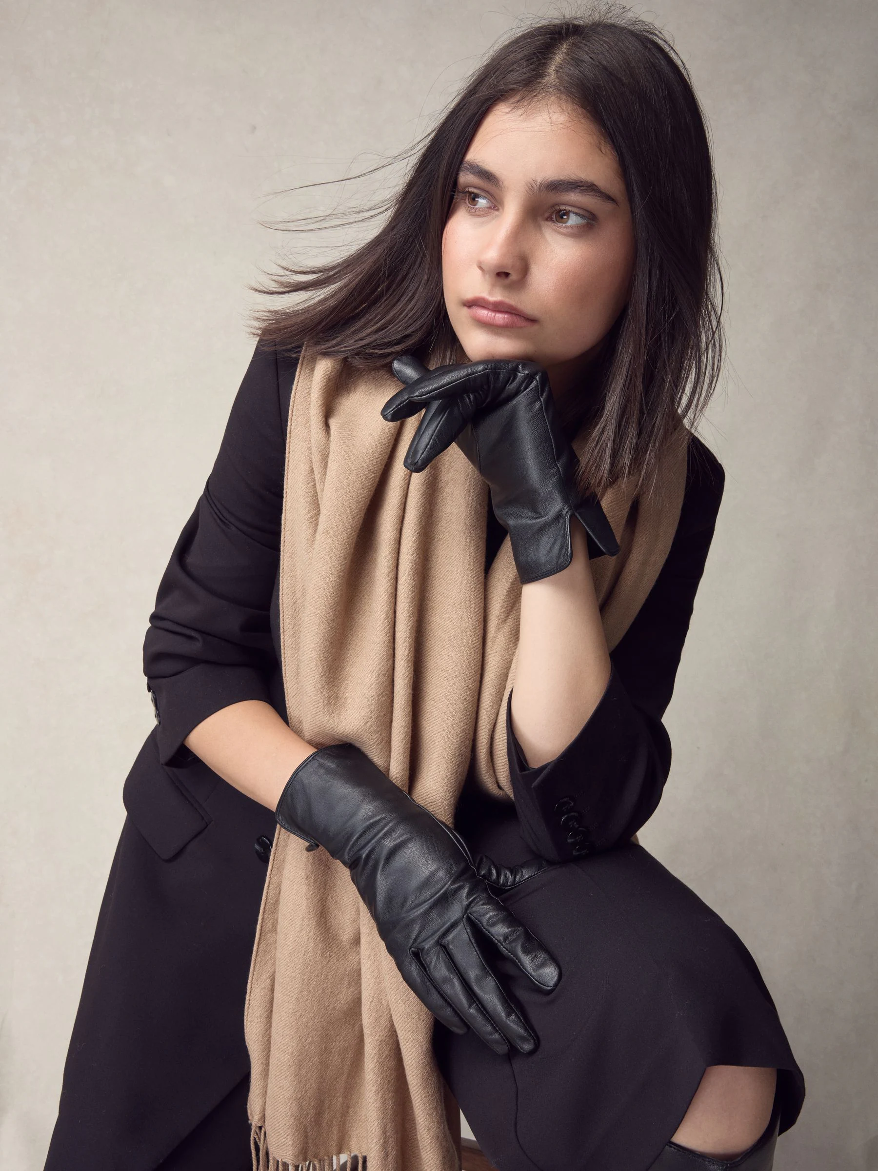 Zwart - Leren handschoenen