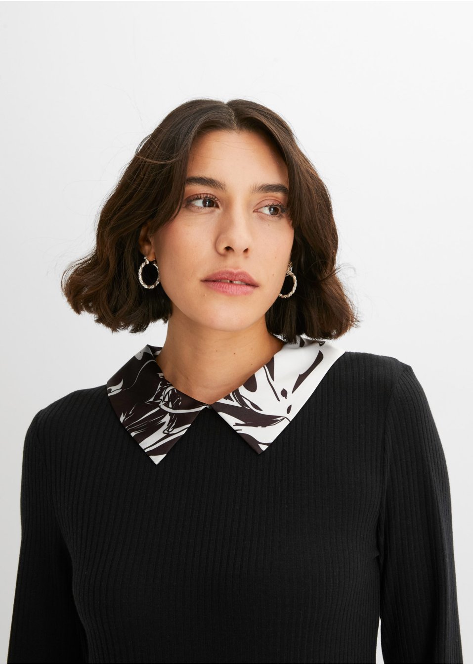 Robe avec col chemisier