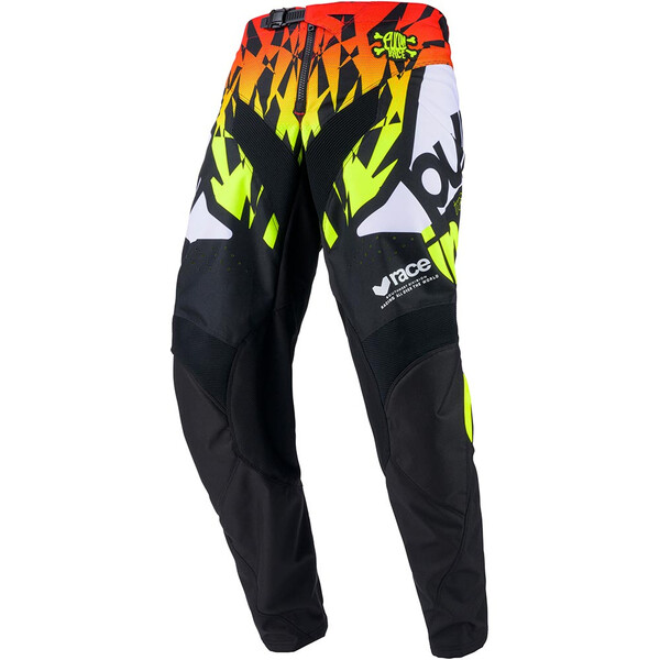 pull-in - Pantalon enfant Trash Kid Noir / Blanc / Jaune fluo / Orange