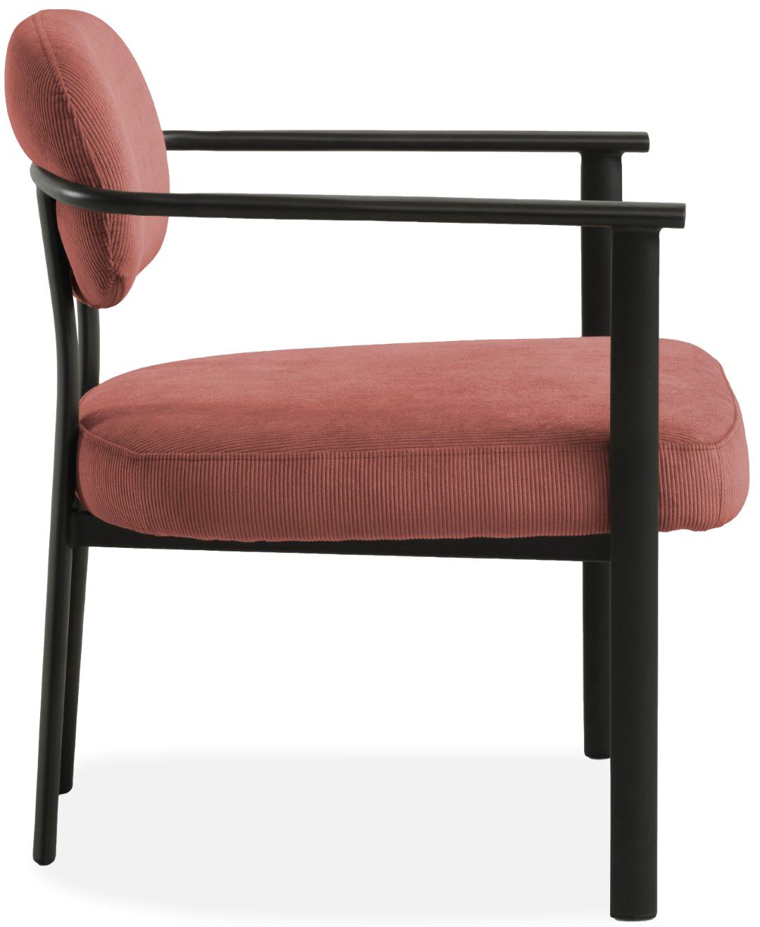 Fauteuil Wave Burned Orange - Black Indra B65 x D67 x H75 cm