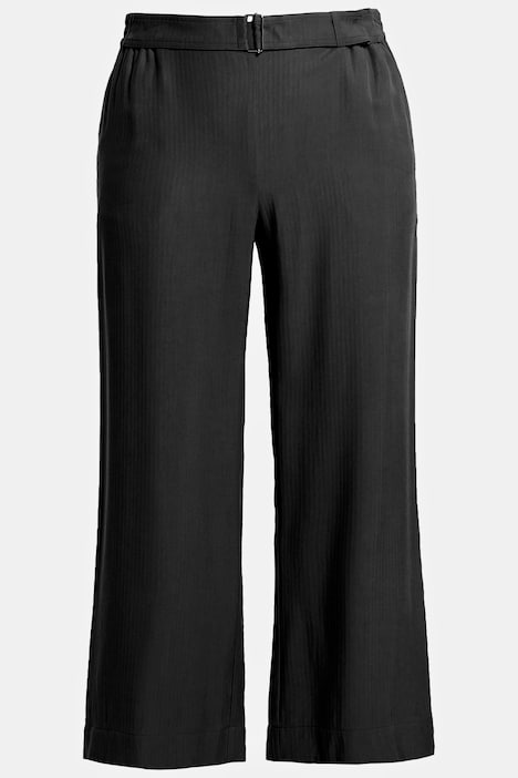 Culotte Mary, Streifen, weites Bein, Bindegürtel