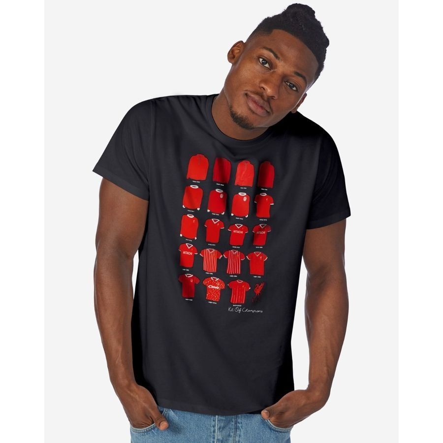 Liverpool T-Shirt Retro Kit of Champions - Noir
