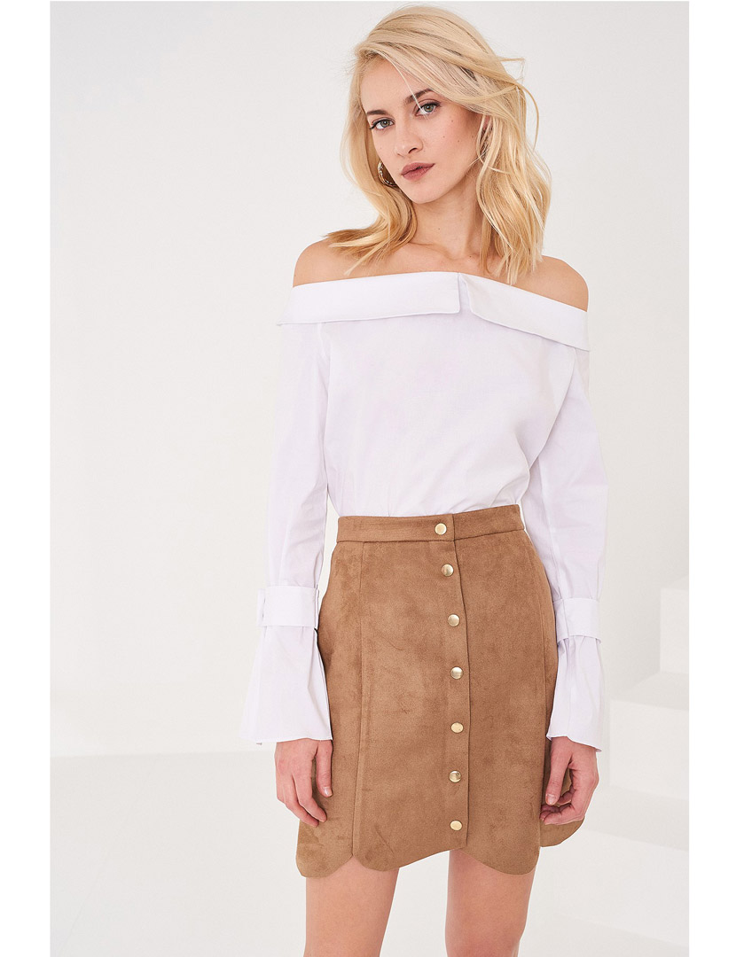 Beige Ladies Skirt