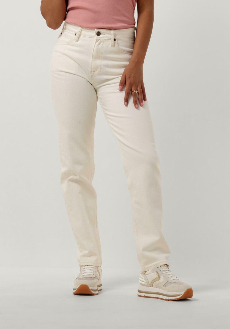 LEE ecru lee mom jeans carol concrete white