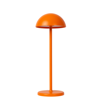Lucide JOY Oplaadbare tafellamp Buiten Accu/Batterij Ø 12 cm LED dimb. 3000K IP54 Oranje