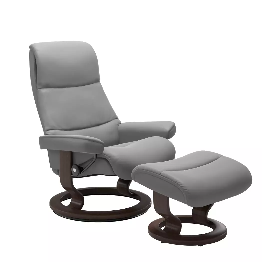 Sessel mit Hocker View Classic
