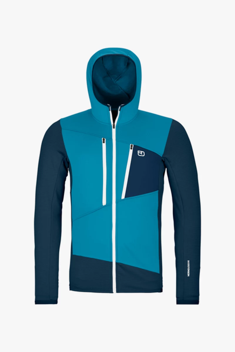 Ortovox Fleece Grid Hoodie Herren Midlayer