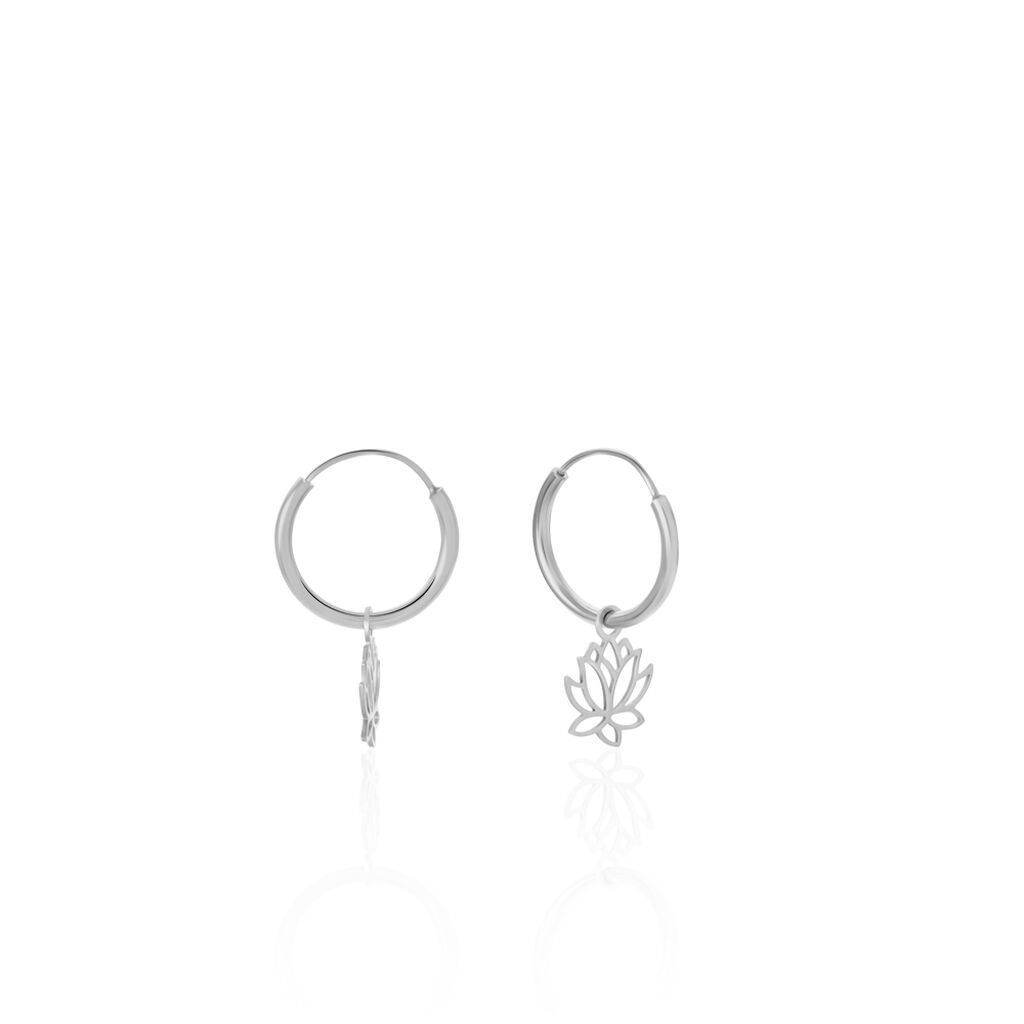 Creoles Elvyn Argent Blanc