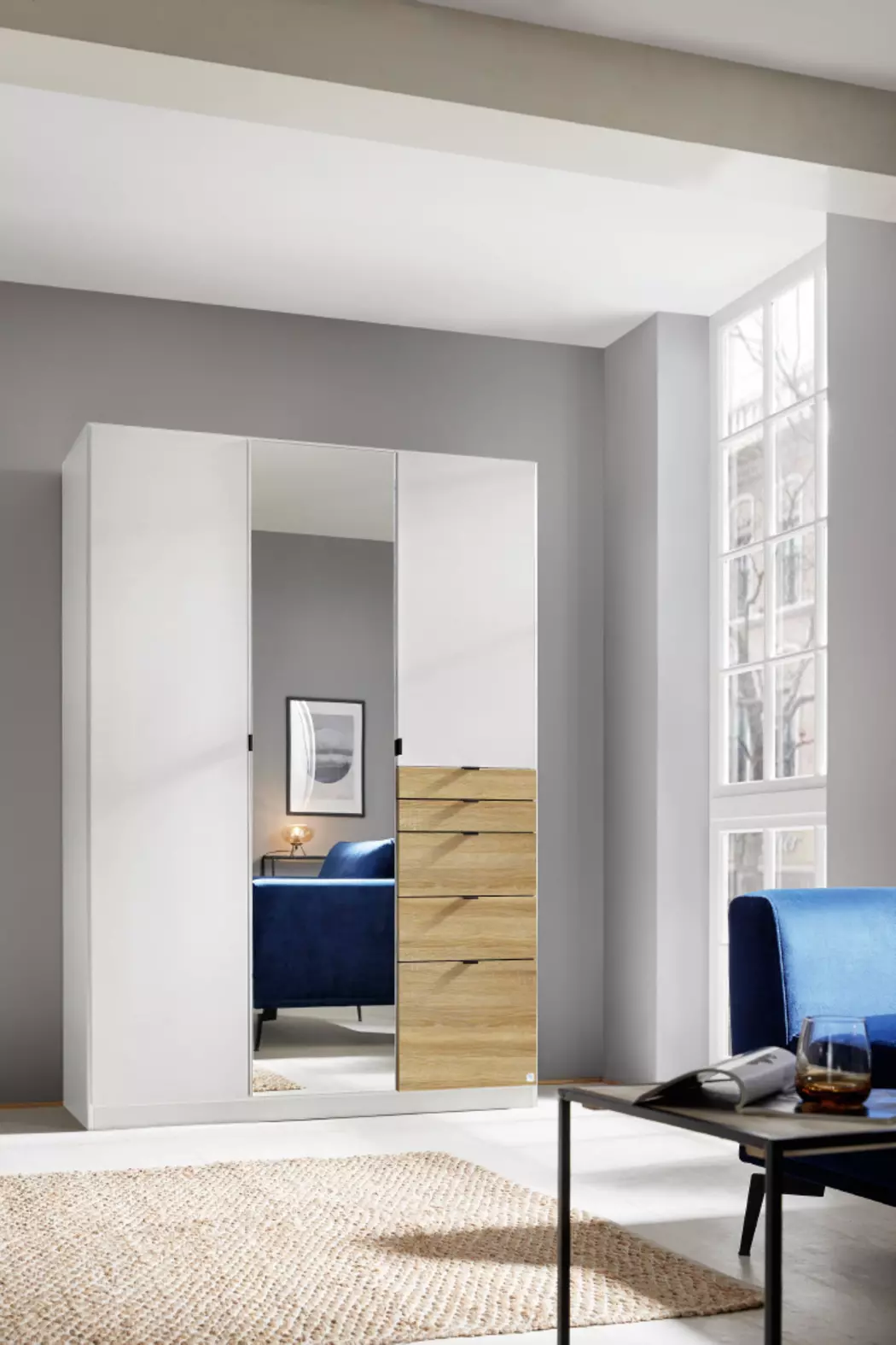 Kleiderschrank Ontario 136 x 197 cm