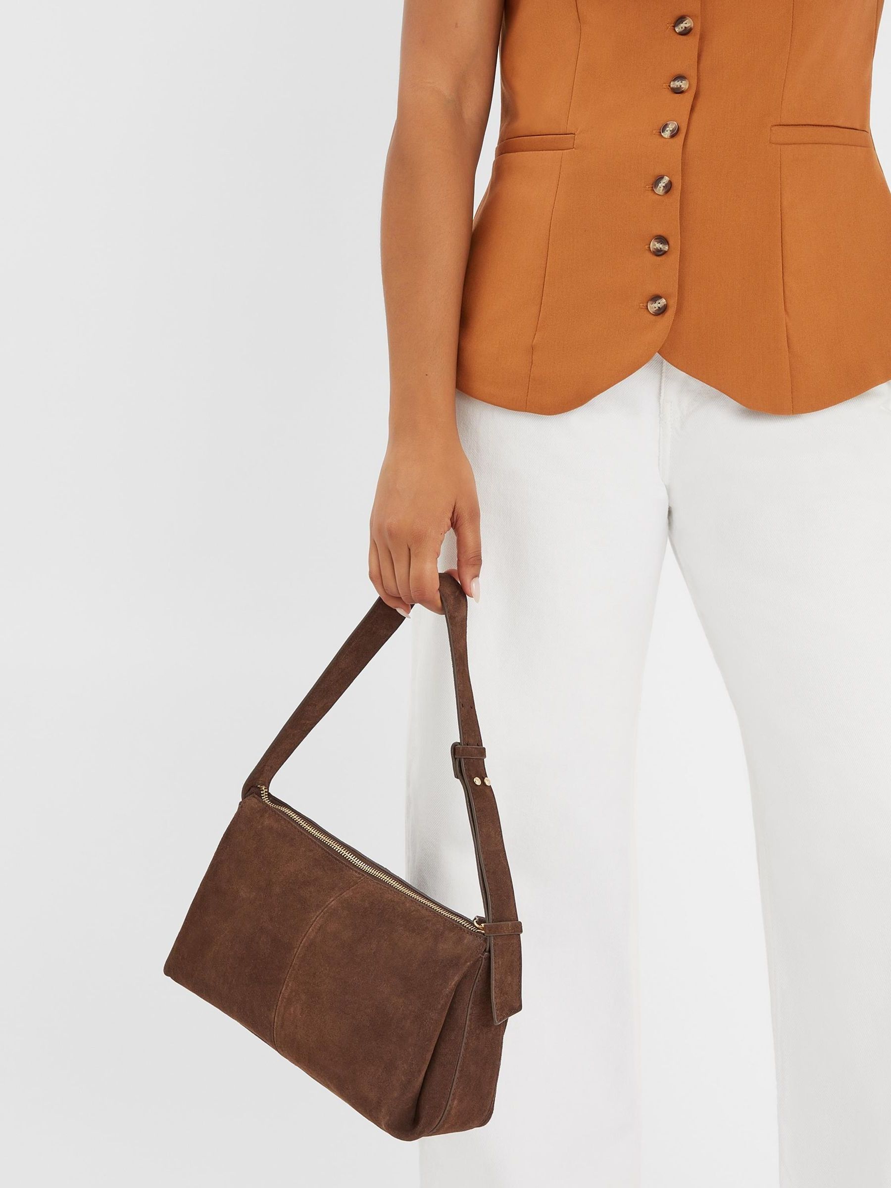 Accessorize Suede Shoulder Bag