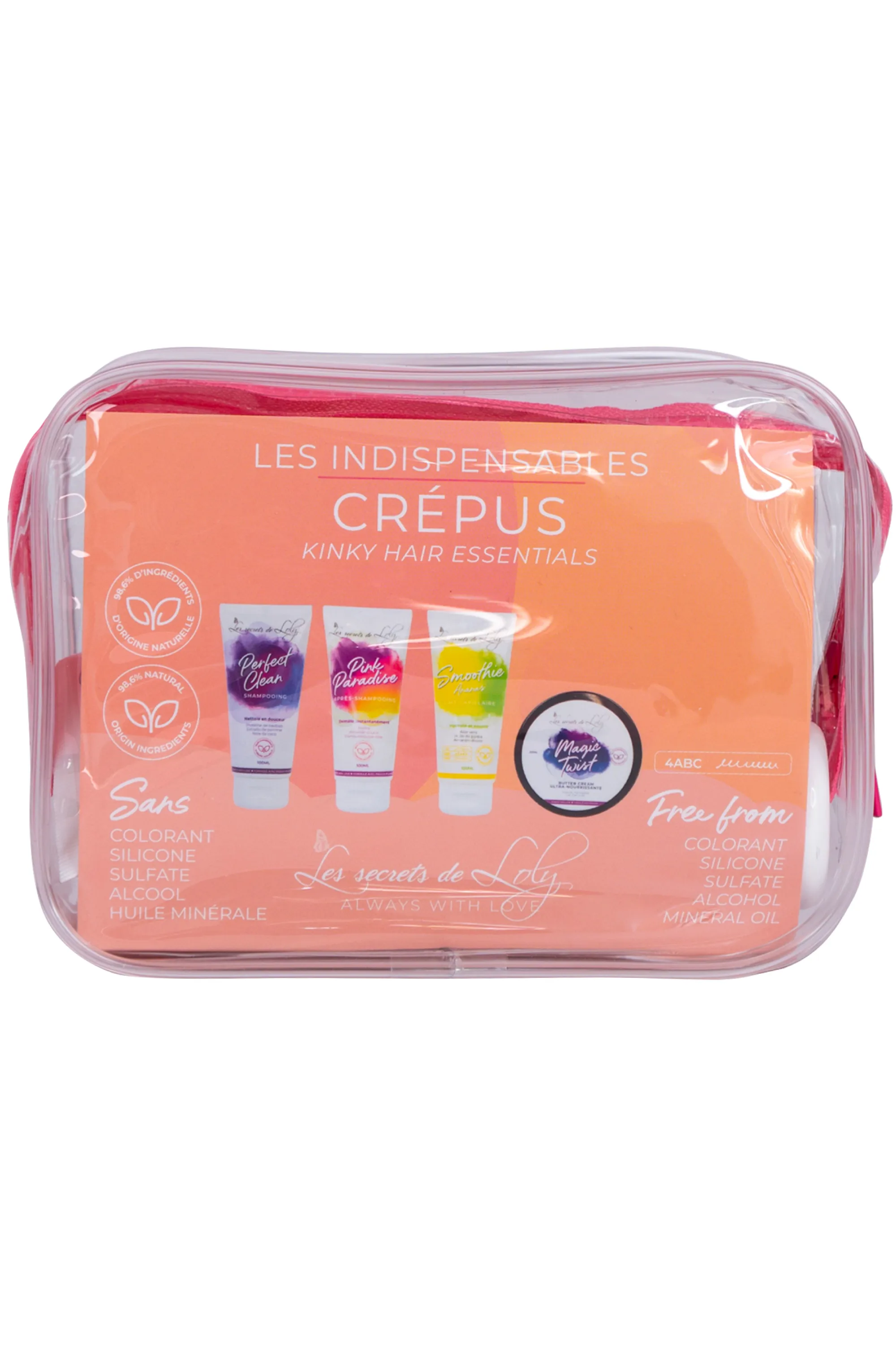 Les Secrets de Loly Trousse Les indispensables pour cheveux crépus-400 ml