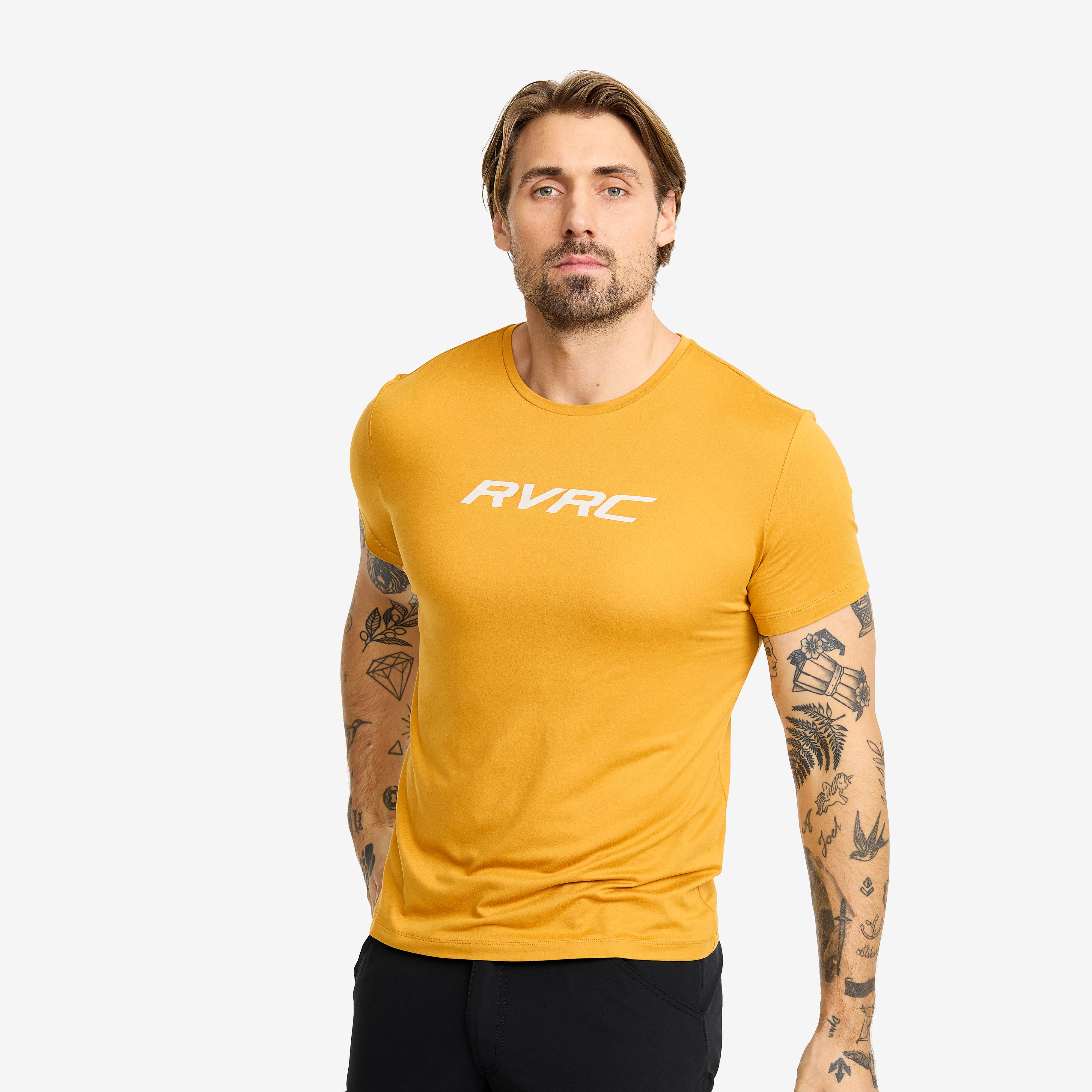 Mission Logo Slim Fit T-shirt Herre Harvest Gold