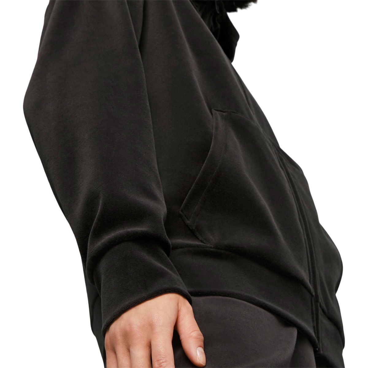 Puma Essential Elevated Velour Full Zip Hættetrøje Dame