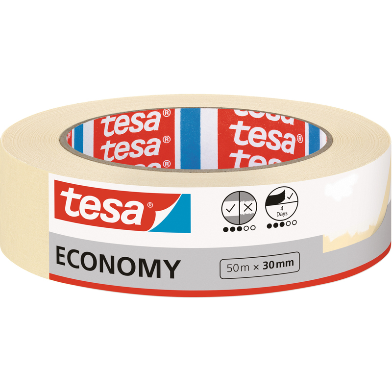Tesa Kreppband Economy, 30 mm x 50 m