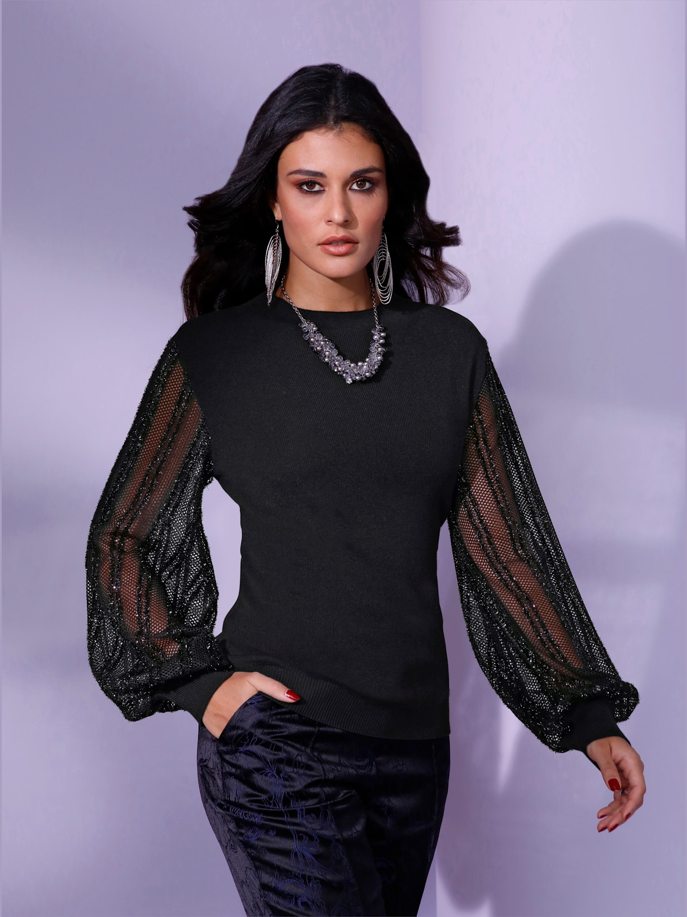 Pull col montant tendance