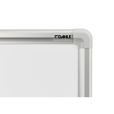 DAHLE - Tableau blanc laqué 90 x 120 cm - magnétique - cadre alu renforcé