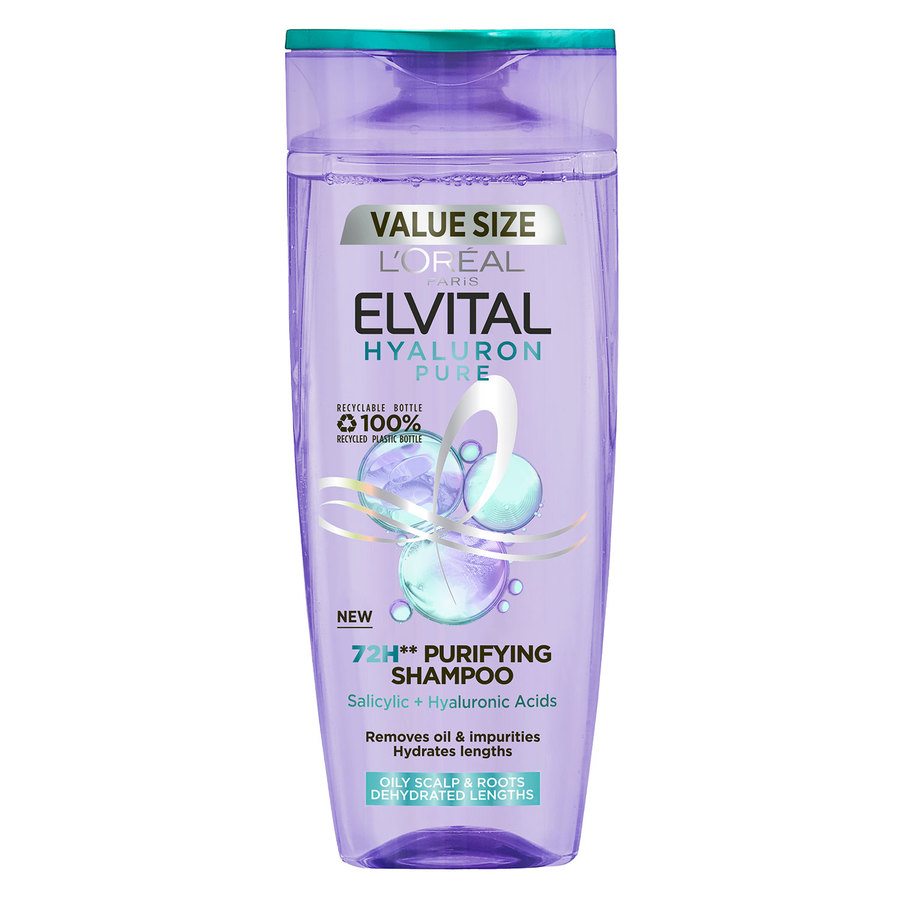 L'Oréal Paris Elvital Hyaluron Pure Shampoo for Dehydrated Hair 400ml