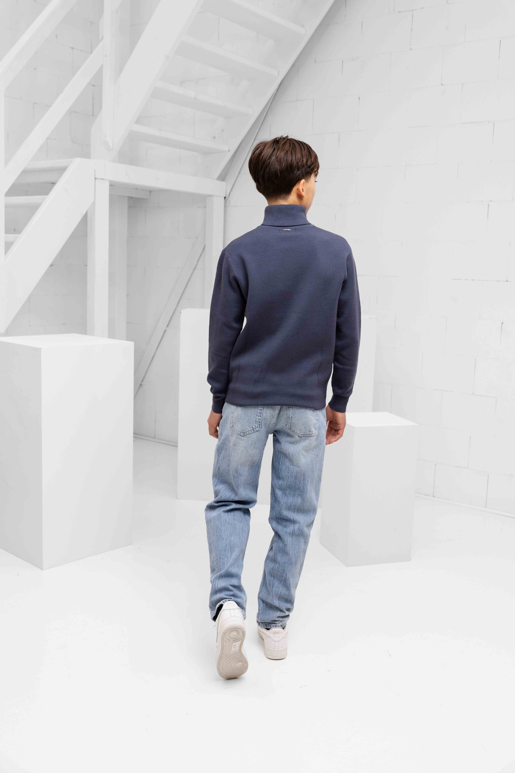 Antony Morato Stuttgart Col Sweater Kids Blauw