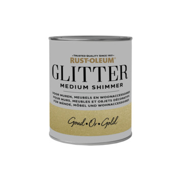 Rust-Oleum glitterverf medium shimmer gold 750 ml