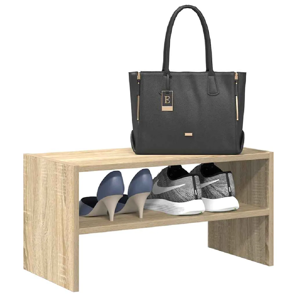 vidaXL Étagère à chaussures empilable 858861 - Chêne sonoma