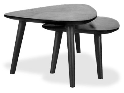 Salontafelset Zwart AC-49.060 Rock B110 x D64 x H39 cm